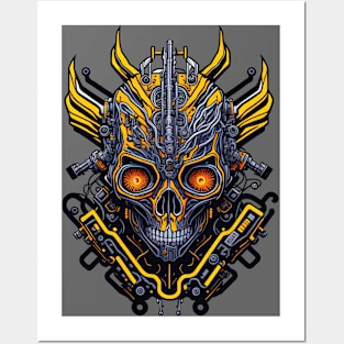 Mecha Skull S02 D82 Posters and Art